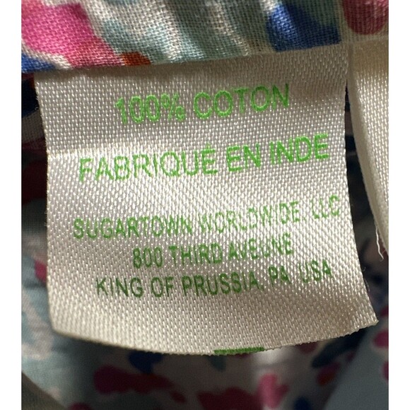 Lilly Pulitzer Shell Me About It Button Down Tunic Pink Blue Pockets Large - Picture 10 of 12